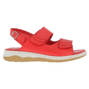 Andrea Conti - nahkasandaalit kahdella tarralla ja avattavalla takaremmillä